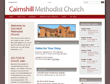 Tablet Screenshot of cairnshillmethodist.org